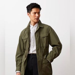 Todd Snyder Italian Ripstop Field Jacket in Olive